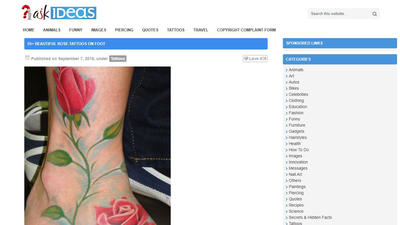 55+ Beautiful Rose Tattoos On Foot - AskIdeas.com